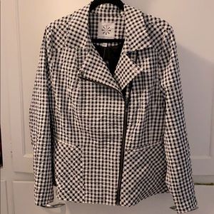 NWOT Isaac Mizrahi Live motorcycle jacket XL